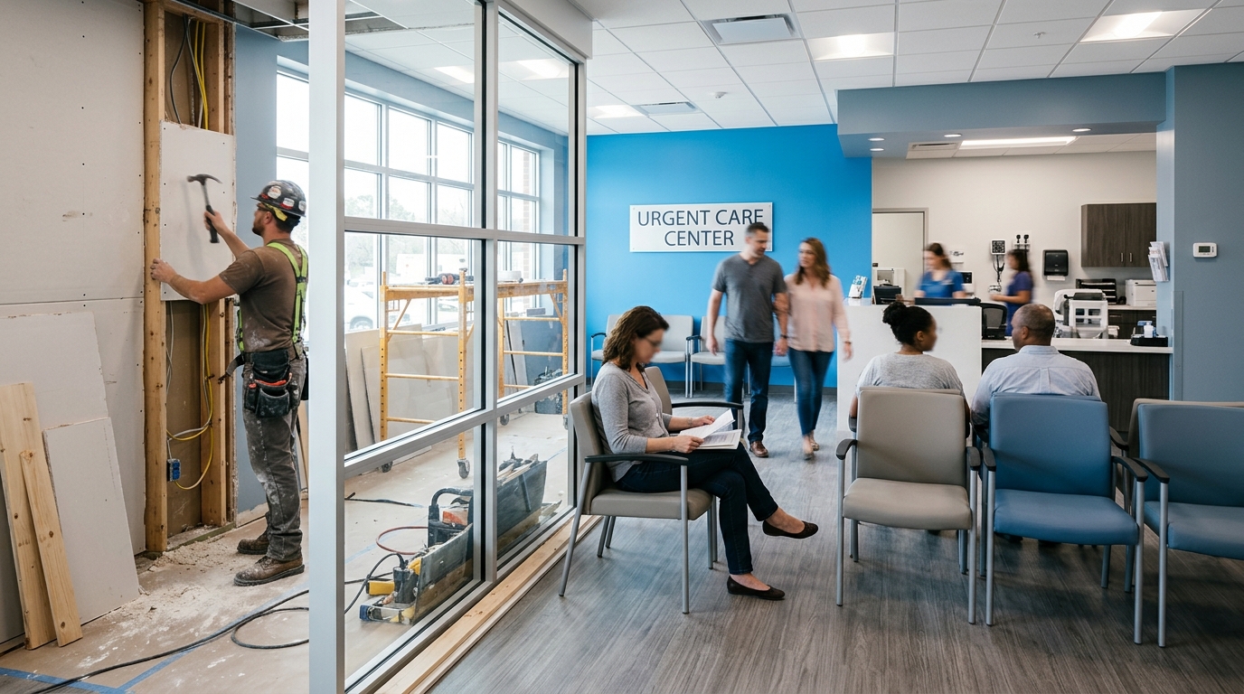 Illustration: Bridge Loans for Urgent Care Renovations: Speed Up Your Clinic Expansion Without Waiting